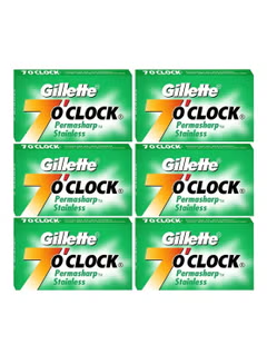 7 O'clock Super Stainless Double Edge Safety Razor Blades 30 Count