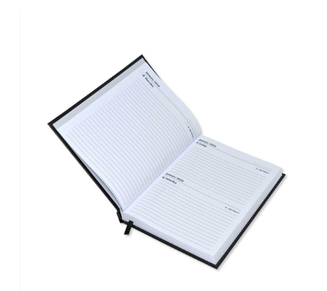 FIS Diary 2024 English (Friday & Saturday Combined) A5, Black - FSDI91E24BK