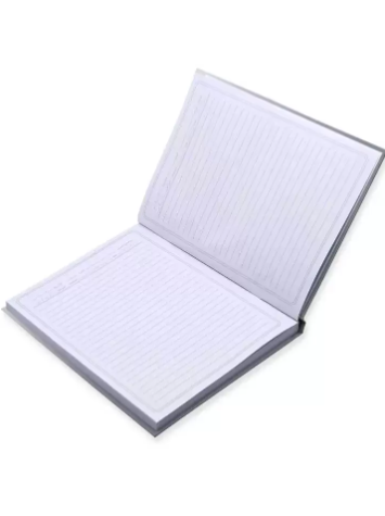 FIS Pack of 5 Oman Hard Cover Notebook, 18X25 120Sheets,Cover Silver -FSNBOM120SL