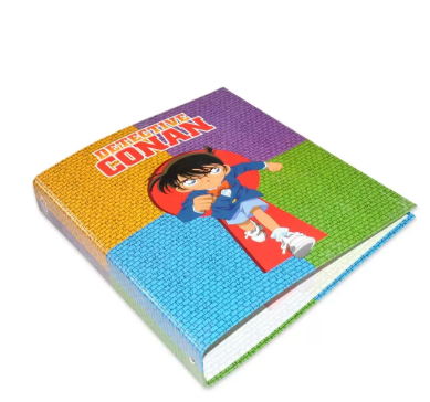 Pack of 48 A4 Round Ring Binder Green/Purple/Blue