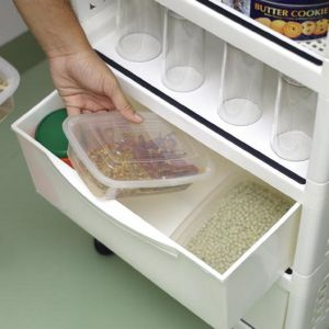 Royalford Four Layer Storage Cabin - Plastic - White