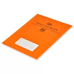 FIS Exercise Book, Pack of 12, Size:16.5 X 21 cm, 80 Pages, 2 Line Single Side Plain - FSEB2LP80N