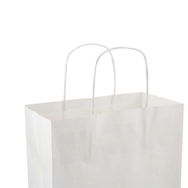 White Twisted Handle Paper Bag 50x17x41 Cm 250Pieces