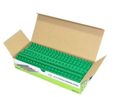 FIS Binding Rings (Plastic) - 10 mm, Box of 100 pieces (Green Color)