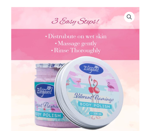 Vibrant Flamingo Body Polish