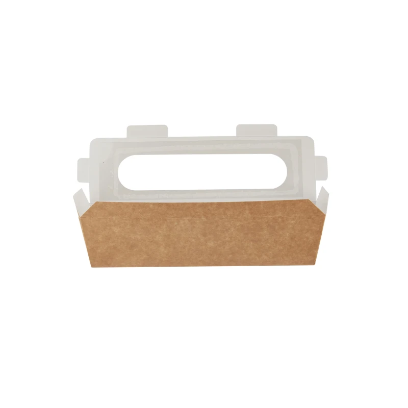 Kraft Baguette Box With Window 250 Pieces