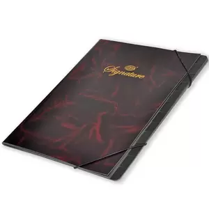 FIS Signature Book 12-Divisions Soft Cover, 240x312 mm, Dark Brown - FSCLSC12DBR