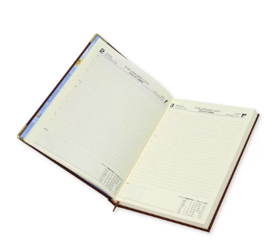 FIS Executive Diary 2024 (Arabic/English) Bonded Leather, Cover Brown - FSDI88AEB24BR