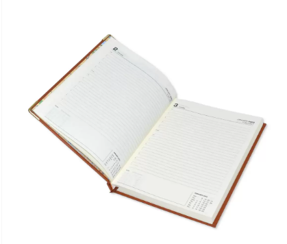 FIS Executive Diary 2023 (English) Italian PU Padded, Cover Dark Brown - FSDI88EP23DBR
