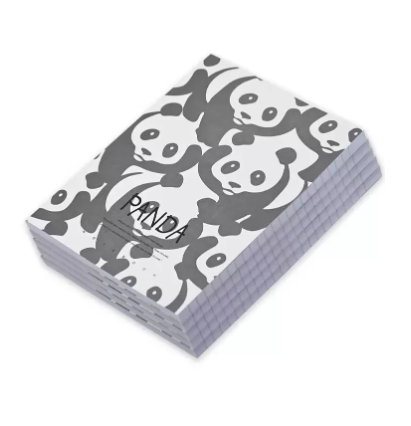 FIS Pack Of 5 Soft Cover Notebook, 96 Sheets A5 Panda Design 2 -FSNBSCA596-PAN2