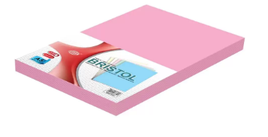 FIS 240 gsm Bristol Board A5/Pink Pack of 100 pieces