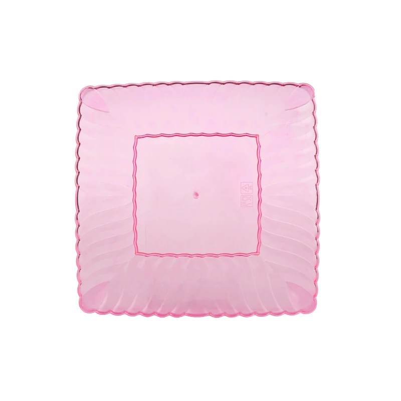 Premium Square Flower Plate 6 Pieces