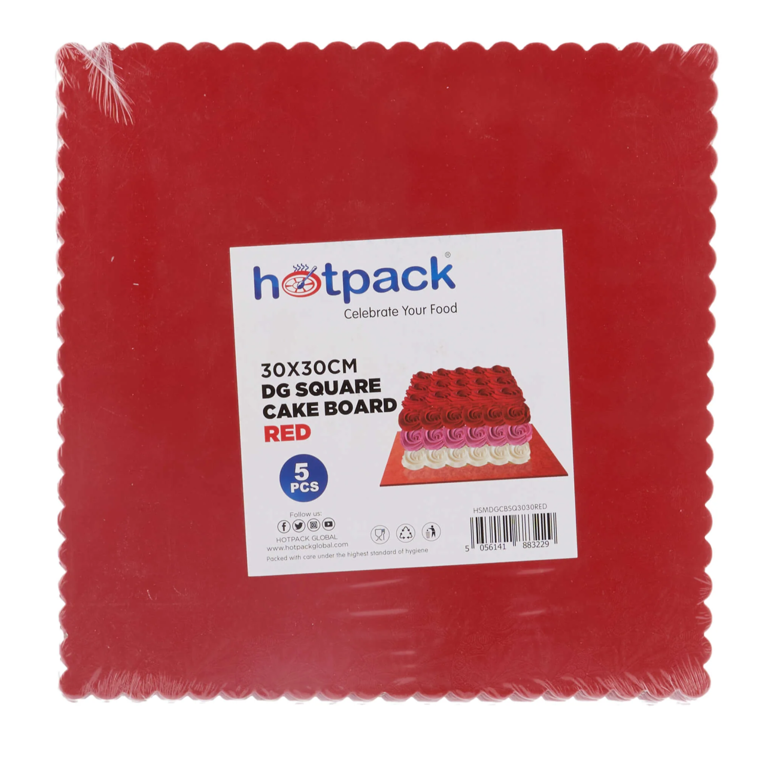 Square Cake Board 5 Pieces