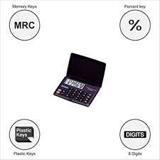 Casio LC-160LV-BK Portable Calculator with Flap Cover