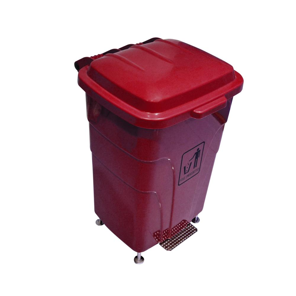 AKC Plastic Garbage Bin | 70LTR | RED