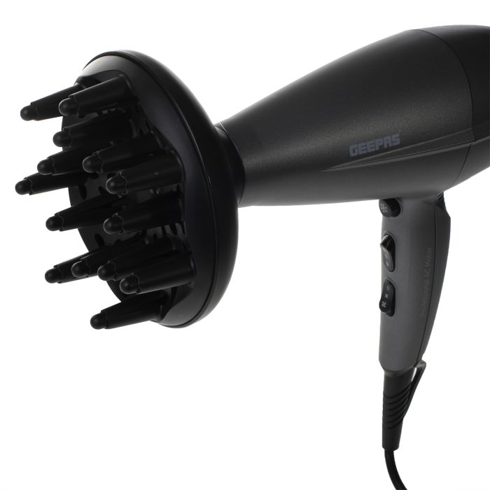 Geepas GHD86021UK 2300 Watt Powerful Hair Dryer With 2-Speed And 3 Temperature Settings, Cool Shot Function, Ionic Action - 2-Years Warranty