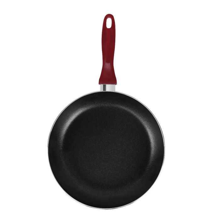 Royalford RF1758 -FPT26 2 Pcs Non-Stick Frying Pan 26cm With Nylon Turner - Non -Stick 2 Layer 2.5mm Thick | Frying Pan Deluxe Value Set, Fry Pan With Turner Included | Compatible With Multiple Hob