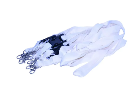 10-Piece FIS Lanyard White with Metal Hook & Plastic Buckle, 2X90cm - FSNAPWH/10