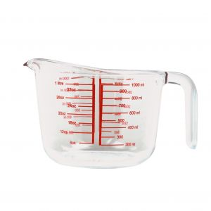 Royalford 1000Ml Glass Measuring Cup - Glass - Clear
