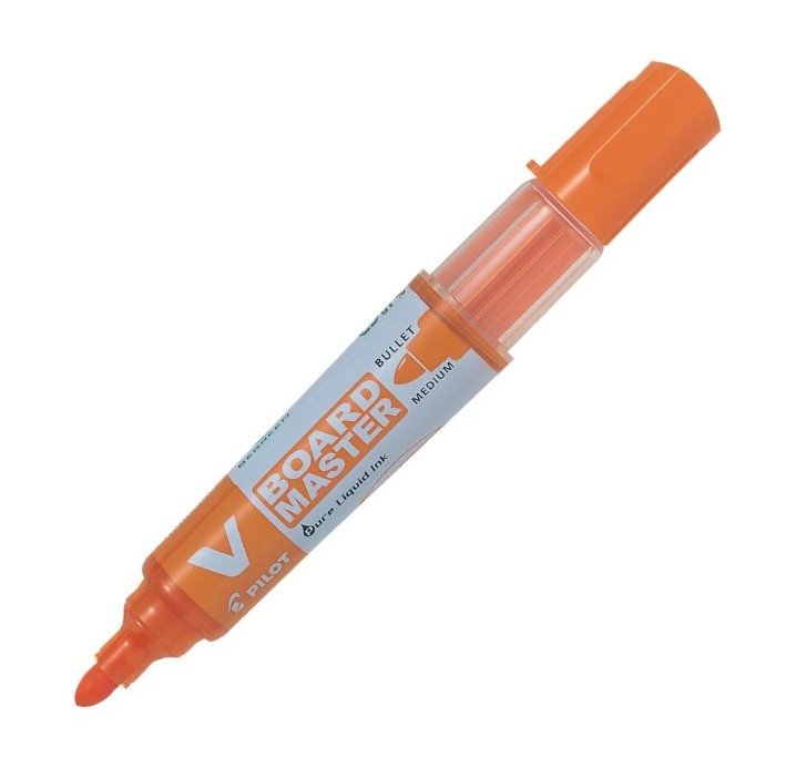 Pilot V Board Master Whiteboard Marker Bullet - Orange (box/12pcs)