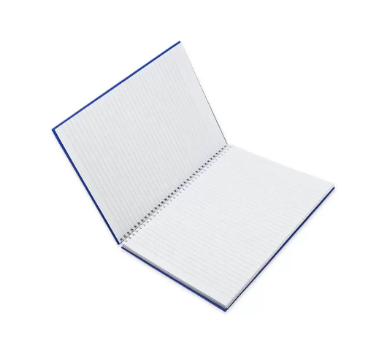 FIS Pack of 5 PP Spiral Hard Cover Note Book A4, Single Line, 100 Sheets, Blue -FSNBSA4SLIPPBL
