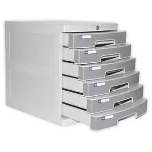 FIS File Cabinet (Plastic) With key, 6 Drawers - FSOTUS-3K