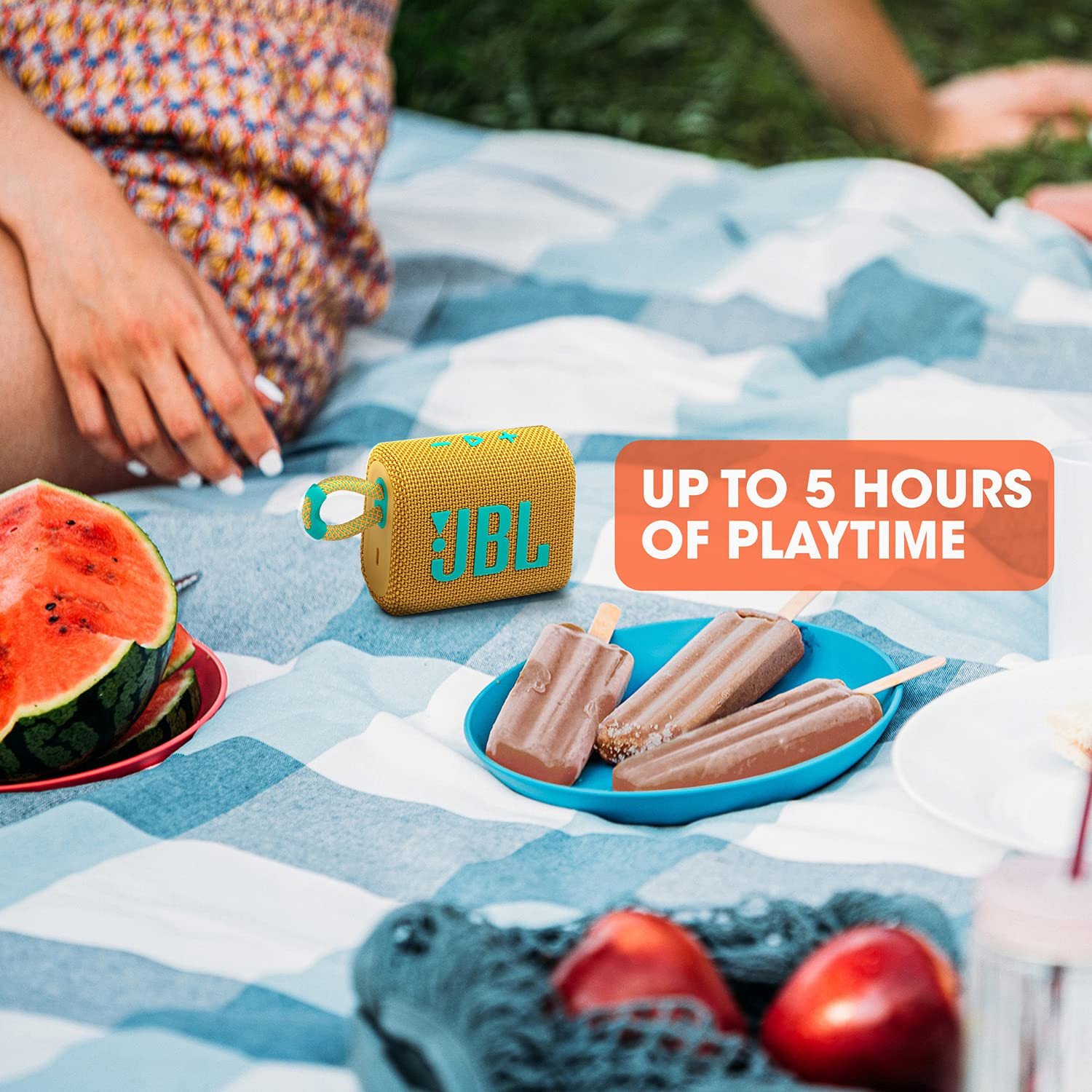 JBL GO 3 Portable Waterproof Wireless Speaker - Yellow