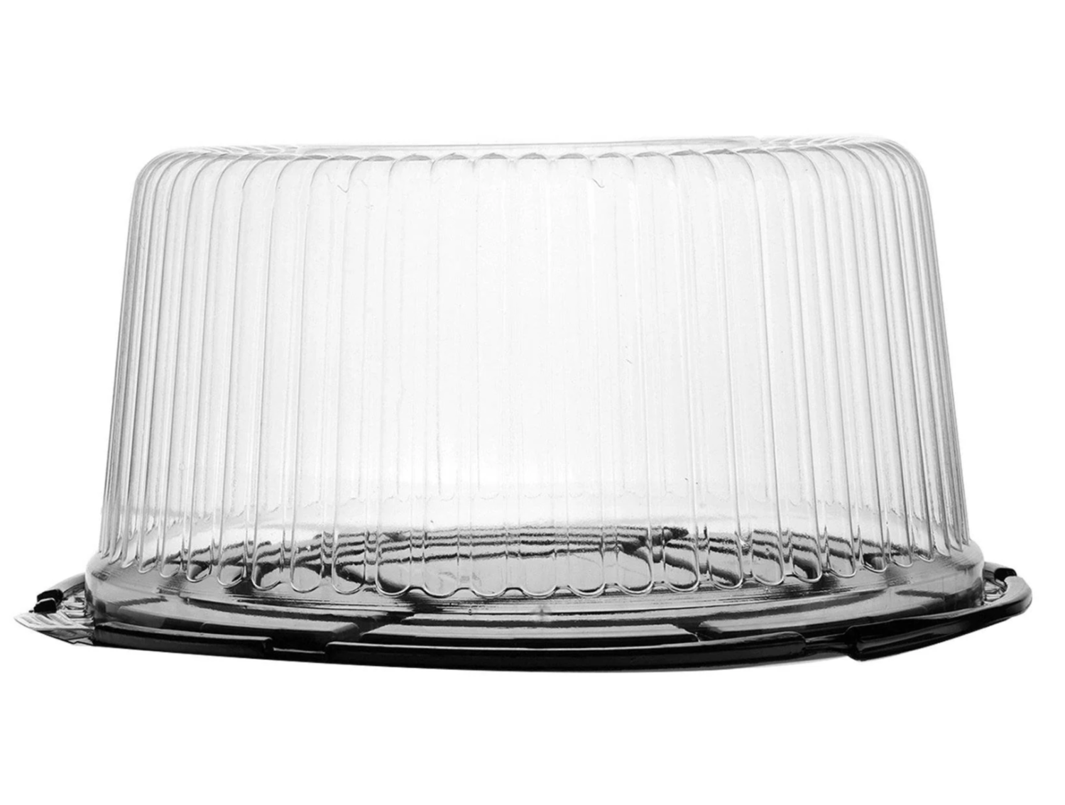 Black Base Cake Container 10 Inch with Clear Lids 50 Pieces