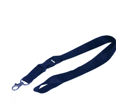 10-Piece FIS Lanyard Black with Metal Hook & Plastic Buckle, 2X90cm - FSNAPBK/10