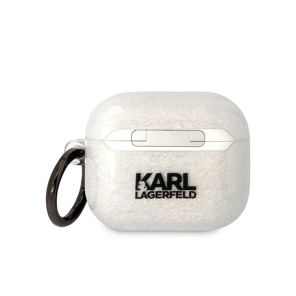 Karl Lagerfeld TPU Glitter NFT K&C for Airpod 3 Case - Transfarent