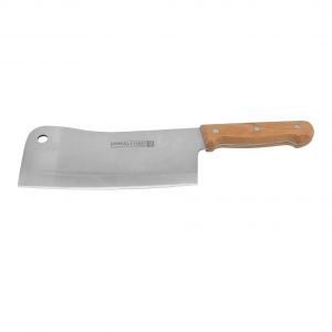 Royalford 8" Cleaver Knife With Wooden Handle - Stainless Steel - Wooden