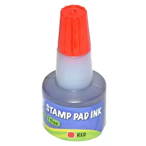 12-Piece FIS Stamp Pad Inks 30 ml, Red Color - FISK030RE