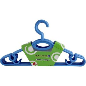 Royalford Hanger Set 6 Pcs - Plastic - Blue