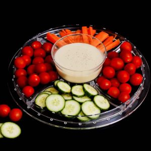 Royalford Functional Cake Stand - Acrylic - Clear - 04 L