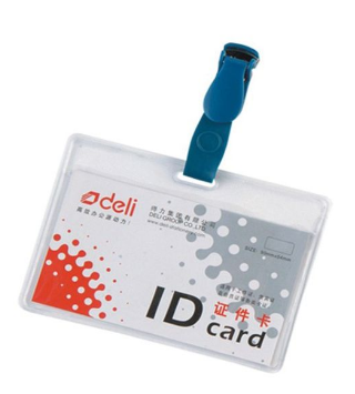 DELI 5752 CLEAR ID HOLDER 90X54MM 50PCS