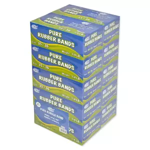 10 Boxes FIS Pure Rubber Bands Yellow - FSRB35/36