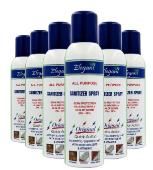 Hand Sanitizer Spray 200ml Pack of 6