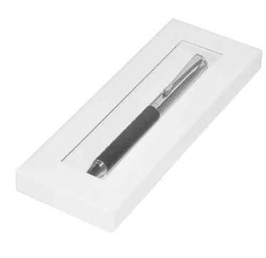 FIS Silver Pens with Embossed Italian PU Wrapper and Gift Box, Green Colour - FSPNSPUGRD6