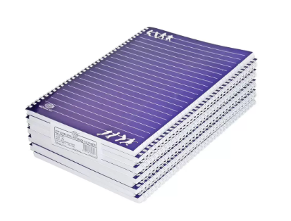 10-Piece FIS Spiral Soft Cover Notebook Single Line A4, 100-Sheets - FSNBA41905S