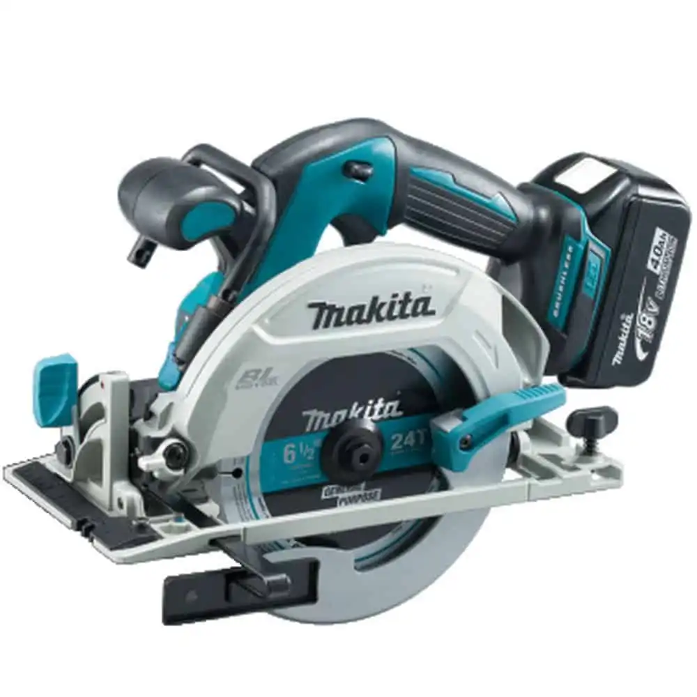 18V Lithium-Ion Cordless Circular Saw (BL) 165mm With 2x (5Ah) Battery And Charger In Makpac