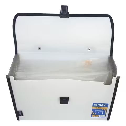 Maxi Expanding File With Handle A4 Size 13 Tab White