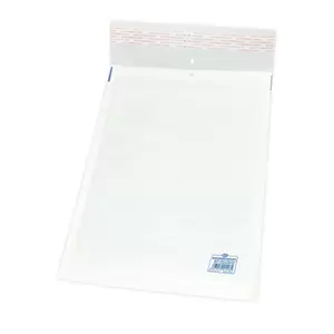 FIS White Bubble Envelopes, Peel and Seal, Pack 12 Pieces, 100X165 mm Size - FSAEW100165