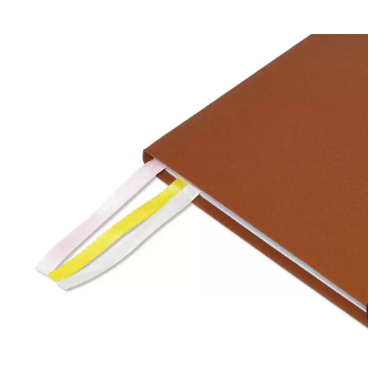 FIS Budget Planner with Elastic Pen Loop, Vinyl, Size A5, White Paper, 100 GSM, 128 Pages, Hard Cover, Round Corners, Colour Brown - FSORA5BPLANVBR