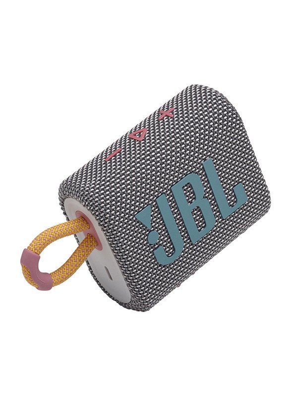 JBL GO 3 Portable Waterproof Wireless Speaker - Gray