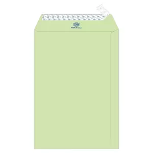 FIS Color Envelopes, Peel & Seal, Pastel Green Colors, Pack of 50 Pcs. 9 x 6 inch, 80 GSM - FSEC8032PG50