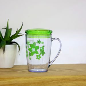 Royalford 350 Ml Water Cup Portable - Glass - Green