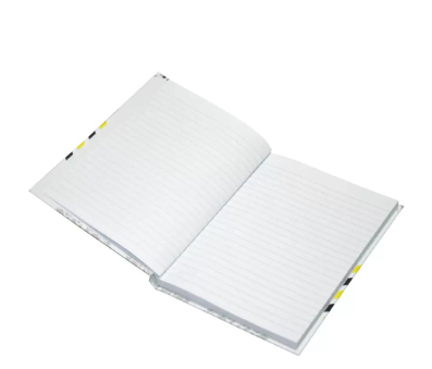 Light Hard Cover Notebook, Pack of 5 Pieces, Single Line, A5 Size, 100 Sheets - LINBA51801