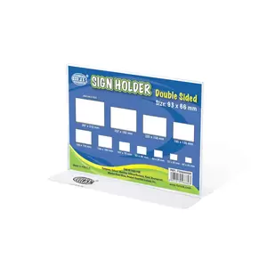 FIS Sign Holders Horizontal Double Sided Oblong, 93 x 66 mm Size - FSNA93X66