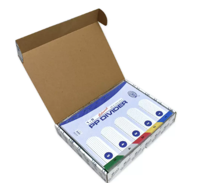 Pack of 50 Pieces English A4 (1-5) Color PP Index Divider Blue