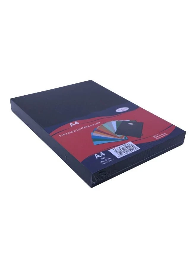 Deluxe 100-Piece A4 Binding Sheet Card Black